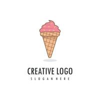 vector de logotipo de helado