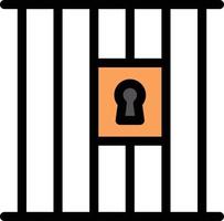 jail vector illustration on a background.Premium quality symbols.vector icons for concept and graphic design.