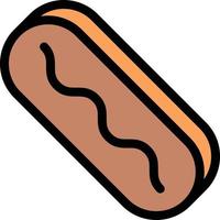 hotdog vector illustration on a background.Premium quality symbols.vector icons for concept and graphic design.