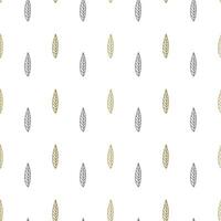 seamless background with leaf pattern vector