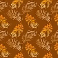 seamless background with leaf pattern vector