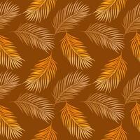 seamless background with leaf pattern vector