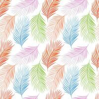 seamless background with leaf pattern vector