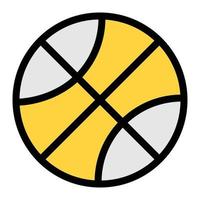 ilustración vectorial de baloncesto en un fondo. símbolos de calidad premium. iconos vectoriales para concepto y diseño gráfico. vector