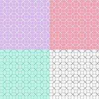 Seamless background with pastel tones Chinese style line graphics vector