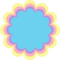 Seamless background with multicolored floral graphics. vector