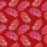 seamless background with leaf pattern vector