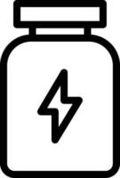 ilustración de vector de bebida energética en un fondo. símbolos de calidad premium. iconos vectoriales para concepto y diseño gráfico.