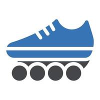 Ilustración de vector de zapato de patinaje sobre un fondo. Símbolos de calidad premium. Iconos vectoriales para concepto y diseño gráfico.