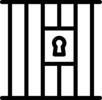 jail vector illustration on a background.Premium quality symbols.vector icons for concept and graphic design.