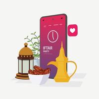 Putting gold coin and money online  in donation box on mobile phone  backgound. vector illustration in flat style, infographics web design elements