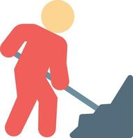 man digging vector illustration on a background.Premium quality symbols.vector icons for concept and graphic design.