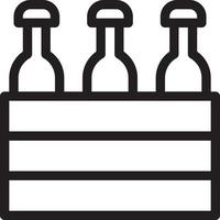 ilustración de vector de botella en un fondo. símbolos de calidad premium. iconos vectoriales para concepto y diseño gráfico.