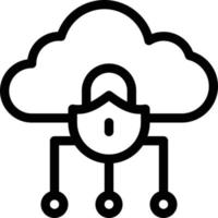 cloud lock vector illustration on a background.Premium quality symbols. vector icons for concept and graphic design.