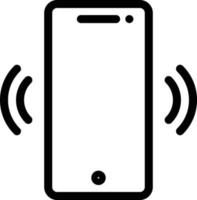 ilustración de vector de timbre de teléfono en un fondo. símbolos de calidad premium. iconos vectoriales para concepto y diseño gráfico.