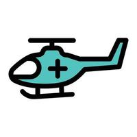 Ilustración de vector de helicóptero en un fondo. Símbolos de calidad premium. Iconos vectoriales para concepto y diseño gráfico.