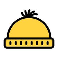 Ilustración de vector de gorro en un fondo. Símbolos de calidad premium. Iconos vectoriales para concepto y diseño gráfico.