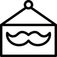 ilustración de vector de tablero de bigote en un fondo. símbolos de calidad premium. iconos vectoriales para concepto y diseño gráfico.