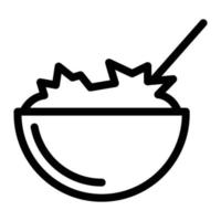 ilustración de vector de ensaladera en un fondo. símbolos de calidad premium. iconos vectoriales para concepto y diseño gráfico.