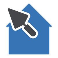 house trowel vector illustration on a background.Premium quality symbols.vector icons for concept and graphic design.