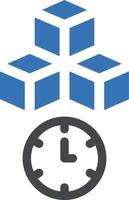 blockchain time vector illustration on a background.Premium quality symbols. vector icons for concept and graphic design.