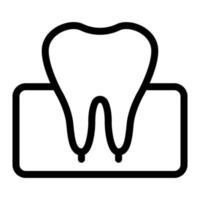 ilustración vectorial de dientes en un fondo. símbolos de calidad premium. iconos vectoriales para concepto y diseño gráfico. vector