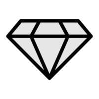 ilustración de vector de diamante en un fondo. símbolos de calidad premium. iconos vectoriales para concepto y diseño gráfico.