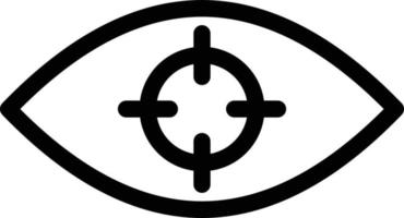 eye target vector illustration on a background.Premium quality symbols.vector icons for concept and graphic design.