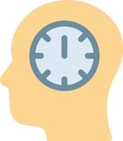 mind time vector illustration on a background.Premium quality symbols. vector icons for concept and graphic design.