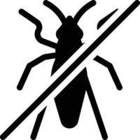 ilustración vectorial de prohibición de mosquitos en un fondo. símbolos de calidad premium. iconos vectoriales para concepto y diseño gráfico. vector