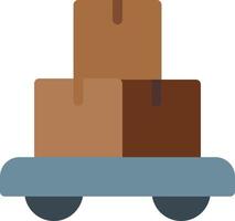 cajas de trolley ilustración vectorial sobre un fondo. símbolos de calidad premium. iconos vectoriales para concepto y diseño gráfico. vector