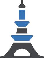 Ilustración de vector eiffel en un fondo. Símbolos de calidad premium. Iconos vectoriales para concepto y diseño gráfico.