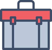 briefcase vector illustration on a background.Premium quality symbols. vector icons for concept and graphic design.