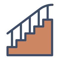 ilustración de vector de escalera en un fondo. símbolos de calidad premium. iconos vectoriales para concepto y diseño gráfico.