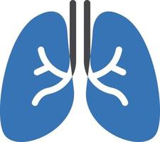 ilustración vectorial de pulmones en un fondo. símbolos de calidad premium. iconos vectoriales para concepto y diseño gráfico. vector