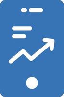 mobile graph vector illustration on a background.Premium quality symbols. vector icons for concept and graphic design.