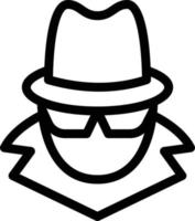 detective vector illustration on a background.Premium quality symbols.vector icons for concept and graphic design.
