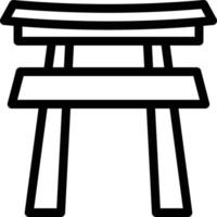 torri gate vector illustration on a background.Premium quality symbols.vector icons for concept and graphic design.