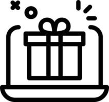 online gift vector illustration on a background.Premium quality symbols.vector icons for concept and graphic design.