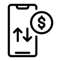 mobile data vector illustration on a background.Premium quality symbols.vector icons for concept and graphic design.