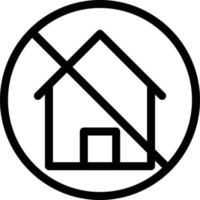 no house vector illustration on a background.Premium quality symbols.vector icons for concept and graphic design.