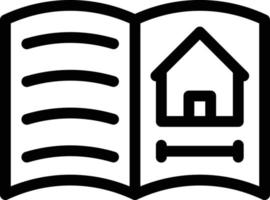 ilustración de vector de libro de arquitectura en un fondo. símbolos de calidad premium. iconos vectoriales para concepto y diseño gráfico.