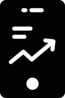 mobile graph vector illustration on a background.Premium quality symbols. vector icons for concept and graphic design.
