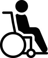 wheelchair man vector illustration on a background.Premium quality symbols.vector icons for concept and graphic design.