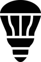 Ilustración de vector de bombilla LED sobre un fondo. Símbolos de calidad premium. Iconos vectoriales para concepto y diseño gráfico.