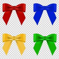 Beautiful red bow vector