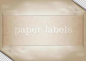 Empty paper label vector