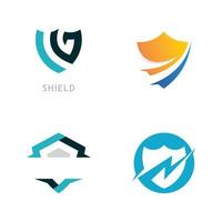 Shield logo template design. vector shield  icon