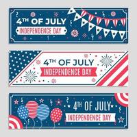 celebración día de la independencia 4 de julio festividad banner