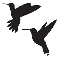 Hummingbird Silhouette Art vector